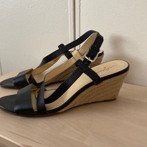 Cole Haan strappy wedges. Size 10
